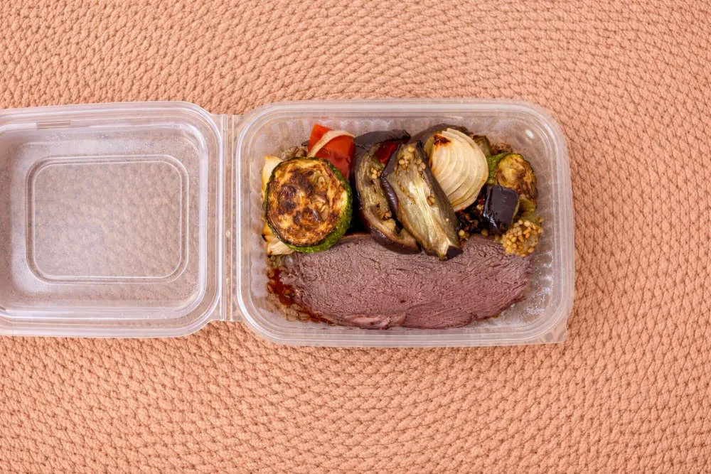 Colita de cuadril con vegetales